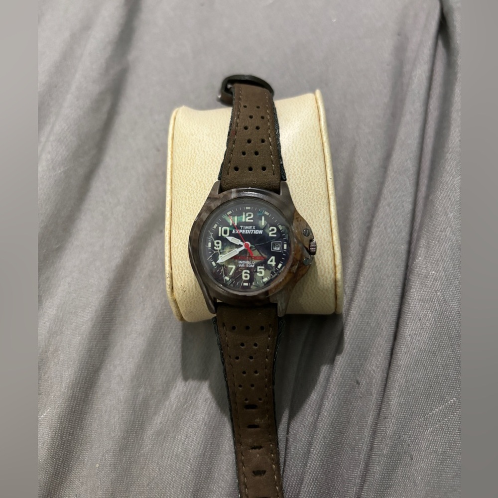 Timex Brown Leather Men's Watch